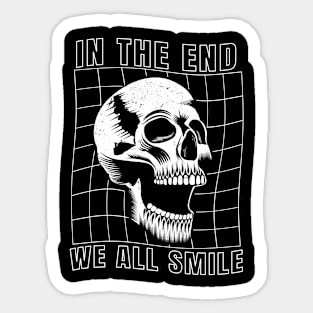 Grim Reaper Smile | Anti-Christ | In The End We Sticker